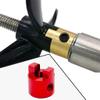 Almencla 1 Piece Metal RC Speedboat Dog Shaft, DIY Propeller Connector Model Boat Drive Paddle Fork for Accessories Model Electric Boat, 3mm red view 2