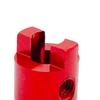 Almencla 1 Piece Metal RC Speedboat Dog Shaft, DIY Propeller Connector Model Boat Drive Paddle Fork for Accessories Model Electric Boat, 3mm red view 3