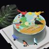 Morofme Mini Bird Figurine Birds Cake Topper 7pcs Miniature Birds Animal Figure Robin Cardinal Figurines Oriole Bird Cake Decorations for Birthday Baby Shower Party Educational Supplies view 3