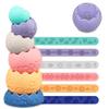 Baby Sensory Balls Teething Toys 6 9 12 18 Months Soft Building Blocks Toddlers Montessori Fine Motor Skills Stacking Ring Infant Boys Girls Easter Basket Stuffers Gifts One 1 2 3 Year Old view 2