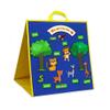 Topwon Felt Board, Folding Flannel Playboard Preschool Toddler Stories Boards, Animal Story Learning Double-Side Stand Flannel Board (Including Animal Felt) view 1