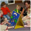 Topwon Felt Board, Folding Flannel Playboard Preschool Toddler Stories Boards, Animal Story Learning Double-Side Stand Flannel Board (Including Animal Felt) view 2