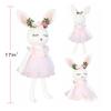 JUSTQUNSEEN Ballerina Doll Easter Stuffed Animal Bunny Plush Animal Doll, Plush Rabbit Toy Bunnys Stuffed Animals for Girls Easter Animals on Party Birthday Christmas view 3