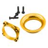 kingsea RC Car Fan Cover Metal Motor ESC Cooling Fan Cover Compatible with 1/10 RC Drift Car Sakura D3 D4 XIS XI HSP Improve Engine Cooling Performance Cooling Gold view 4