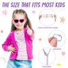Sureio 12 PCS Girls Necklaces Bracelets and Rings Set with Unicorn Mermaid Rainbow Heart Shell Star Pendants Girls Jewelry Set Party Favors Friendship Pretend Dress Up Play Jewelry (Cute Style) view 3