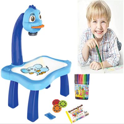 Owill-home Owill Drawing Projector Table for Kids, Trace and Draw Projector Toy, Child Learning Desk with Smart Projector, Learning Projection Painting Machine Drawing Playset for Boys Girls (#003)