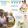 HQXBNBY Baby Toys 6-12 Months, Musical Learning Table Toys for 1 2 3 Year Old Boys Girls Early Education Activity Center Toys for 7 8 9 10 18 Months Kids Toddler Valentines'Day Birthday Gifts view 3