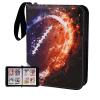 Card Binder Compatible with Football Card, Trading Card, for MTG and Other TCG, Fits 400 Cards with 50 Removable Pages, Card Holder Collector for Standard Size Card view 1