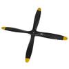 4 bladed 13x6 Wood Propeller Engine Power Black for Nitr Glow Gas Engine RC Model Airplane Warbird view 4