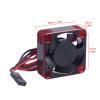 AllinRC RC Motor Fan 30mm x 30mm Heatsink ESC Cooling Fan for 1/8 1/10 1/12 RC Car 540 550 Brushless Motor (Black-Red) view 2