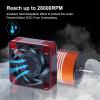 AllinRC RC Motor Fan 30mm x 30mm Heatsink ESC Cooling Fan for 1/8 1/10 1/12 RC Car 540 550 Brushless Motor (Black-Red) view 3