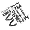 SUNGOOYUE RC Car Metal Accessories Set, RC Upper Lower Suspension Arm + Steering Cup + Hex Adapter Hex Adapter for D12 RC Car(Black) view 3