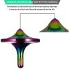 CHEETOP Stainless Steel Spinning Top, Premium Exquisite Perfect Balance Well Made Metal Desk EDC Little Fidget Toy, Spin Long Time Over 6 Minutes, Great Value (Iridescent, 3PCS Large + Medium + Small) view 4