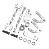 SUNGOOYUE RC Car Metal Accessories Set, RC Upper Lower Suspension Arm + Steering Cup + Hex Adapter Hex Adapter WPL D12 RC Car(Silver) view 4