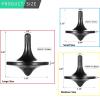 CHEETOP Stainless Steel Spinning Top, Premium Exquisite Perfect Balance Well Made Metal Desk EDC Little Fidget Toy, Spin Long Time Over 6 Minutes, Great Value (Black, 3PCS Large + Medium + Small) view 2