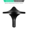 CHEETOP Stainless Steel Spinning Top, Premium Exquisite Perfect Balance Well Made Metal Desk EDC Little Fidget Toy, Spin Long Time Over 6 Minutes, Great Value (Black, 3PCS Large + Medium + Small) view 3