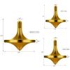 CHEETOP Stainless Steel Spinning Top, Premium Exquisite Perfect Balance Well Made Metal Desk EDC Little Fidget Toy, Spin Long Time Over 6 Minutes, Great Value (Bronze, 3PCS Large + Medium + Small) view 2