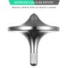 CHEETOP Stainless Steel Spinning Top, Premium Exquisite Perfect Balance Well Made Metal Desk EDC Little Fidget Toy, Spin Long Time Over 6 Minutes, Great Value (Silver, 3PCS Large + Medium + Small) view 3