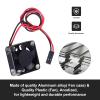 CrazyHobby 30mm RC Cooling Fan Kit Heatsink for 540 550 Brushed Brushless Motor ESC Aluminum Case (Black&Silver) view 2