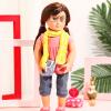 3 Pairs Doll Glasses Metal Wire Rim Clear Lens Eyewear Fabric Doll Dress Up Eyeglasses Mini Dolls Costume Accessories for 8 Inch Doll and Other Item Plush(3.74 Inch, Fits for 18 Inch Doll and Dog) view 3