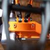 for 1/10 Crawler RC Car Wraith RR10 Bomber Aluminum Front & Rear DIFF Gear Box Mount Orange view 3
