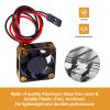 CrazyHobby 30mm RC Cooling Fan Kit Heatsink for 540 550 Brushed Brushless Motor ESC Aluminum Case (Black&Gold) view 2