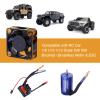 CrazyHobby 30mm RC Cooling Fan Kit Heatsink for 540 550 Brushed Brushless Motor ESC Aluminum Case (Black&Gold) view 3