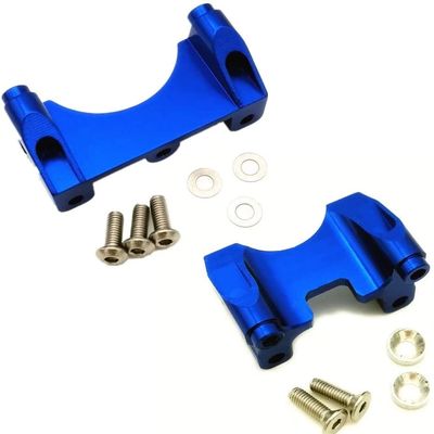for 1/10 EREVO 2018 New E-REVO 2.0 VXL Summit Player Pro 4x4 5317 Aluminum Front + Rear Shock Tower Damper Mount - 2pcs Set Blue
