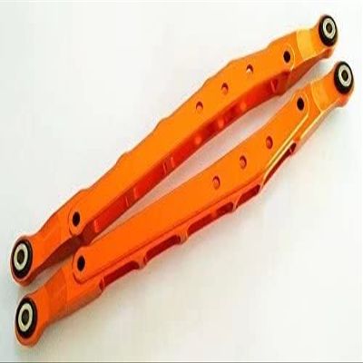 for 1/10 Crawler RC Car RR10 Bumbor Aluminium Rear Lower Chassis Link Parts 2pcs Orange