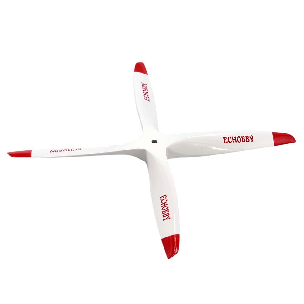 4 bladed 13x6 Wood Propeller Engine Power White for Nitro Glow Gasoline RC Model Airplane Warbird
