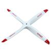 4 bladed 13x6 Wood Propeller Engine Power White for Nitro Glow Gasoline RC Model Airplane Warbird view 2