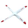 4 bladed 13x6 Wood Propeller Engine Power White for Nitro Glow Gasoline RC Model Airplane Warbird view 3