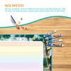 Channie's Reusable Magic Water Mat for Toddlers 3+ Years - Aqua Drawing Mat with Water Pens, Stamps, Number Stencil, and Drawing Booklet - Mess Free Water Coloring Mat for Kids view 4