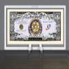 American Art Classics Rotary Club Rotarian Million Dollar Bill - Best Gift for Rotarians - Limited Edition Collectible Bill in Desktop Currency Stand - Fun Desk Top Accessory Gift view 1