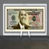 Barack Obama 2008-2016 Commemorative Dollar Bill - Fun Gift for Obama Fans - Limited Edition Collectible Bill in Desktop Currency Stand - Desk Top Accessory Gift view 1