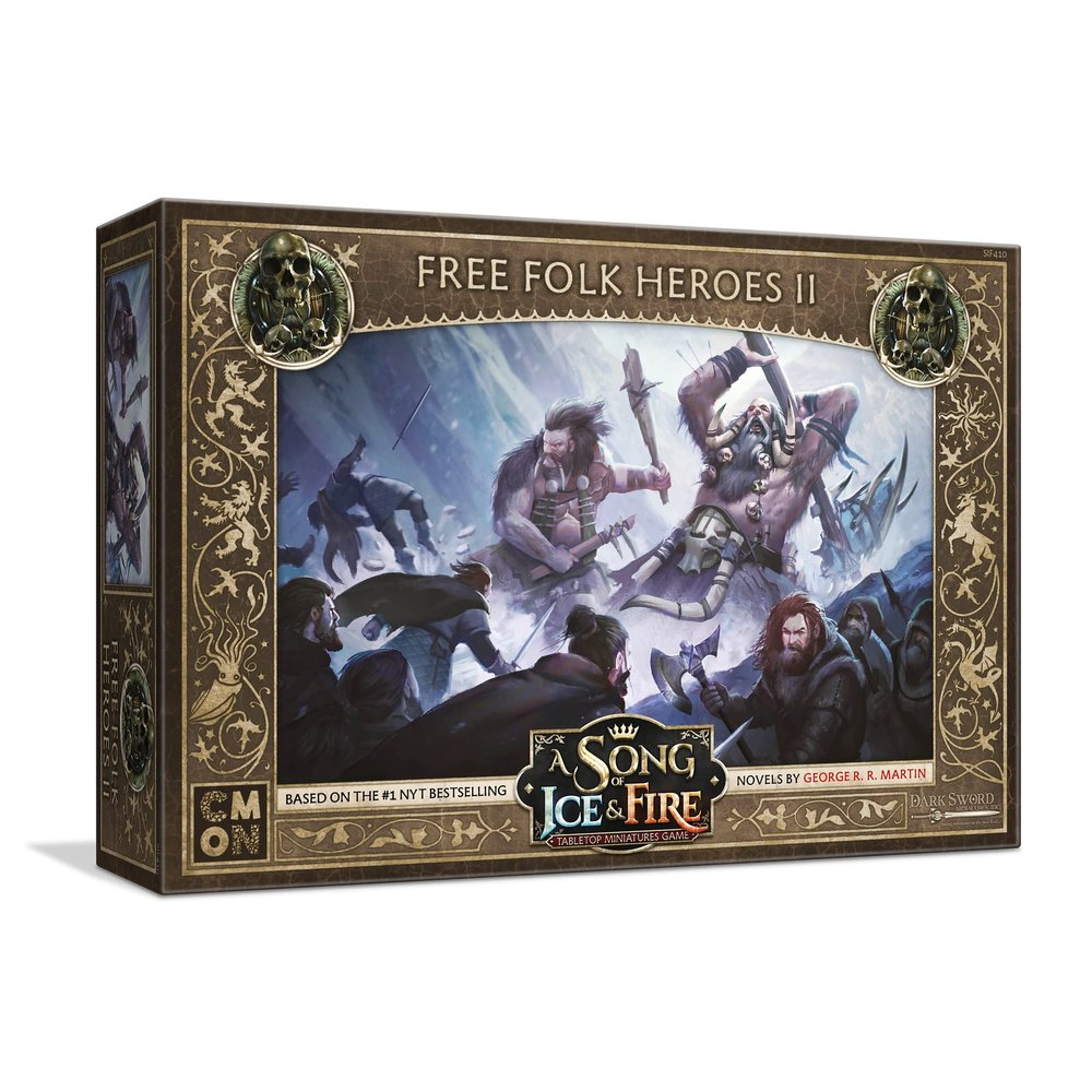 A Song of Ice and Fire Tabletop Miniatures Free Folk Heroes II Unit Box | Strategy Game for Teens and Adults | Ages 14+ | 2+ Players | Average Playtime 45-60 Minutes | Made by CMON, (SIF410)