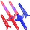 ArtCreativity Light Up Toy Swords with Sounds, LED Toy Set with Removable Covers, Plastic Swords, Warrior Halloween Costume Accessories, Light Up Halloween Toys, for Kids view 1