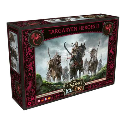 A Song of Ice and Fire Tabletop Miniatures Targaryen Heroes II Box Set - Lead Legendary Heroes in Battle, Strategy Game for Adults, Ages 14+, 2+ Players, 45-60 Minute Playtime, Made by CMON