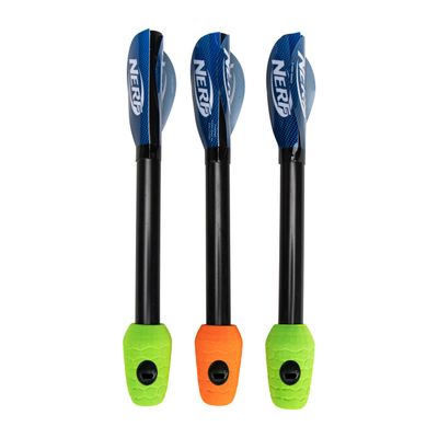 Nerf Soft Tip Foam Arrows + Jump Rockets - Universal Replacement Rip Rockets + Kids Arrows - Child Safe Launcher Toys - Whistles When Launched - 3 Pack