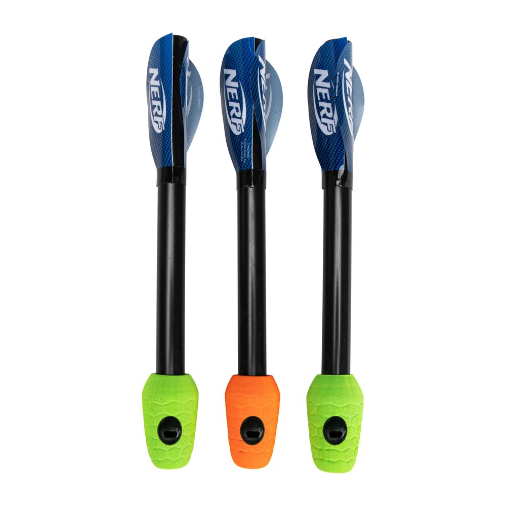 Nerf Soft Tip Foam Arrows + Jump Rockets - Universal Replacement Rip Rockets + Kids Arrows - Child Safe Launcher Toys - Whistles When Launched - 3 Pack