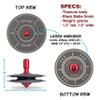 Plexity Labs UFO Tops - Height 611 - Metal Spinning Top - Inspired by The 1986 Soviet Union UFO Incident - Black Titanium UFO Body and Fireball Red Power Core view 3