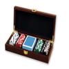 DA VINCI 100 Custom Poker Chips with Wooden case and Cards - 11.5 gram Chips Monogrammed view 2