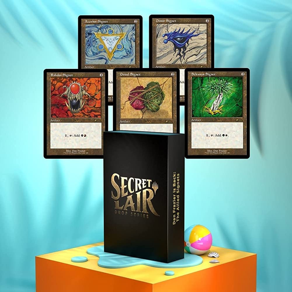 Magic TCG Magic: The Gathering Secret Lair: MTG All Natural Totally Refreshing Dan Frazier is Back Allied Signets