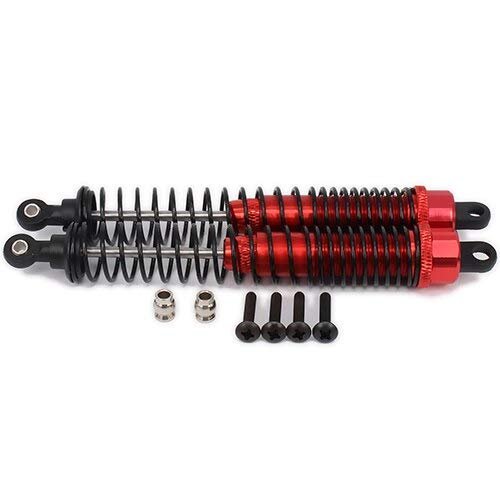 Replacement Part For 130mm Alloy Aluminum Shock Absorber Damper For Rc Car 1/10 Crawler Truck Oil Adjustable Upgraded Hop-up Parts - (Color: Red)