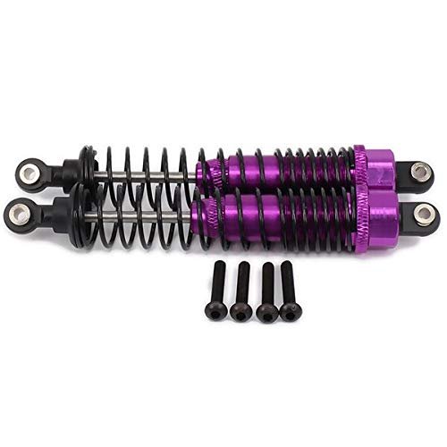 Replacement Part For Oil Filled 110mm Aluminum Front Shock Absorber For Rc Rock Racer Ax90026 Buggy Upgraded Hop-up Parts - (Color: Purple)