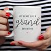 YouNique Designs Pregnancy Announcement Mug for Grandparents, 11 Ounces, Grandparents Baby Announcement, First Time Grandma Coffee Mug, Promoted to Grandma and Grandpa, Pregnancy Reveal (White) view 4