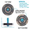 Plexity Labs UFO Tops - Lubbock Lights - Metal Spinning Top (Black Titanium.) view 3