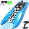 volantexrc Remote Control Boats for Pools and Lakes 20+MPH AtomicXS High Speed RC Boat for Adults Toy Boat Gifts with 2 Batteries & Reverse Function (795-5 Blue) view 1