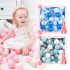 GOGOSO 100 pcs 2.16 inch pear Blue Blue White Clear Plastics Balls with 100 pcs Sliver Gary White and Start Plastics Balls view 1
