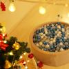 GOGOSO 100 pcs 2.16 inch pear Blue Blue White Clear Plastics Balls with 100 pcs Sliver Gary White and Start Plastics Balls view 4